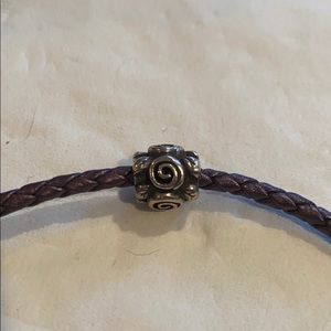 Silver, swirl PANDORA Charm